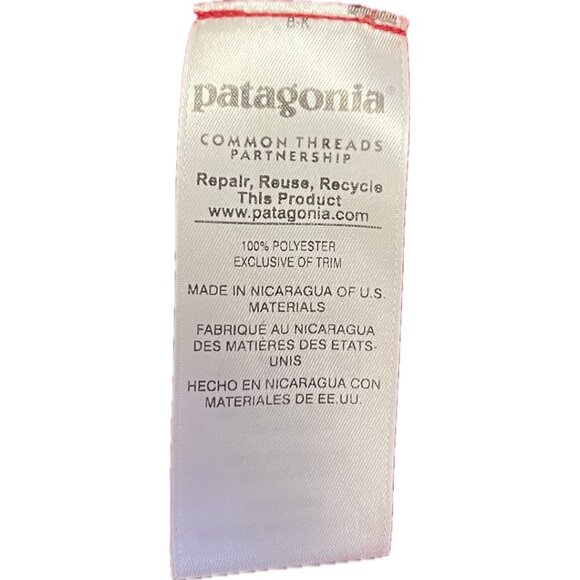 Patagonia Re-Tool Snap T Pullover Red navy Sweater Polartec Fleece Medium camp - Picture 5 of 8